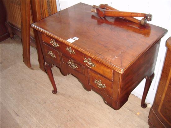 George III mahogany lowboy A/F